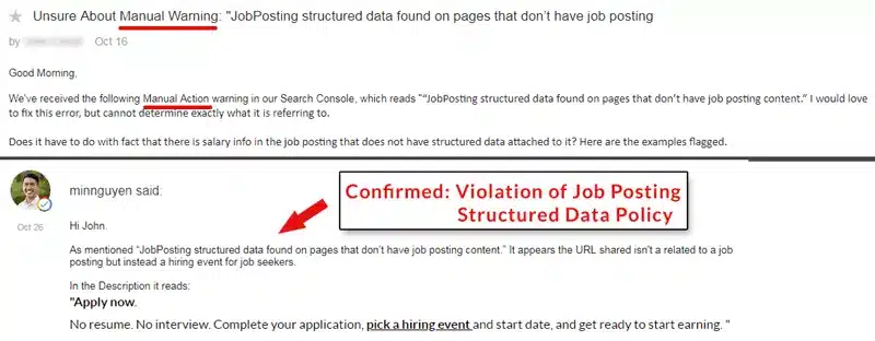 Structured Data Google Penalties